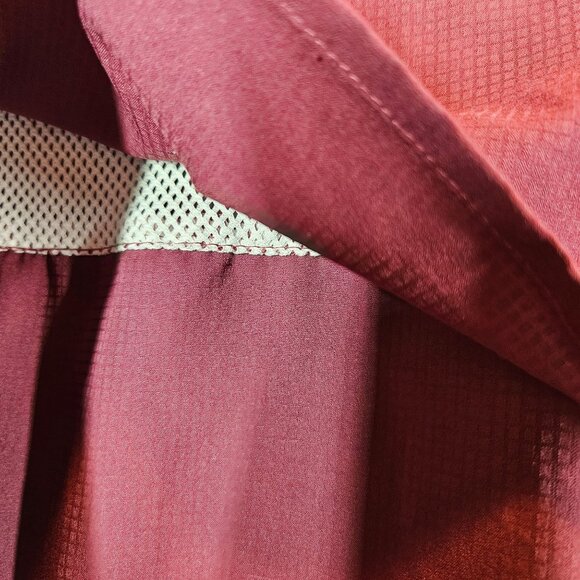 Columbia PFG Women Long Sleeve Shirt M Omni-Shade UV Protection Burgundy ripstop - Picture 12 of 15